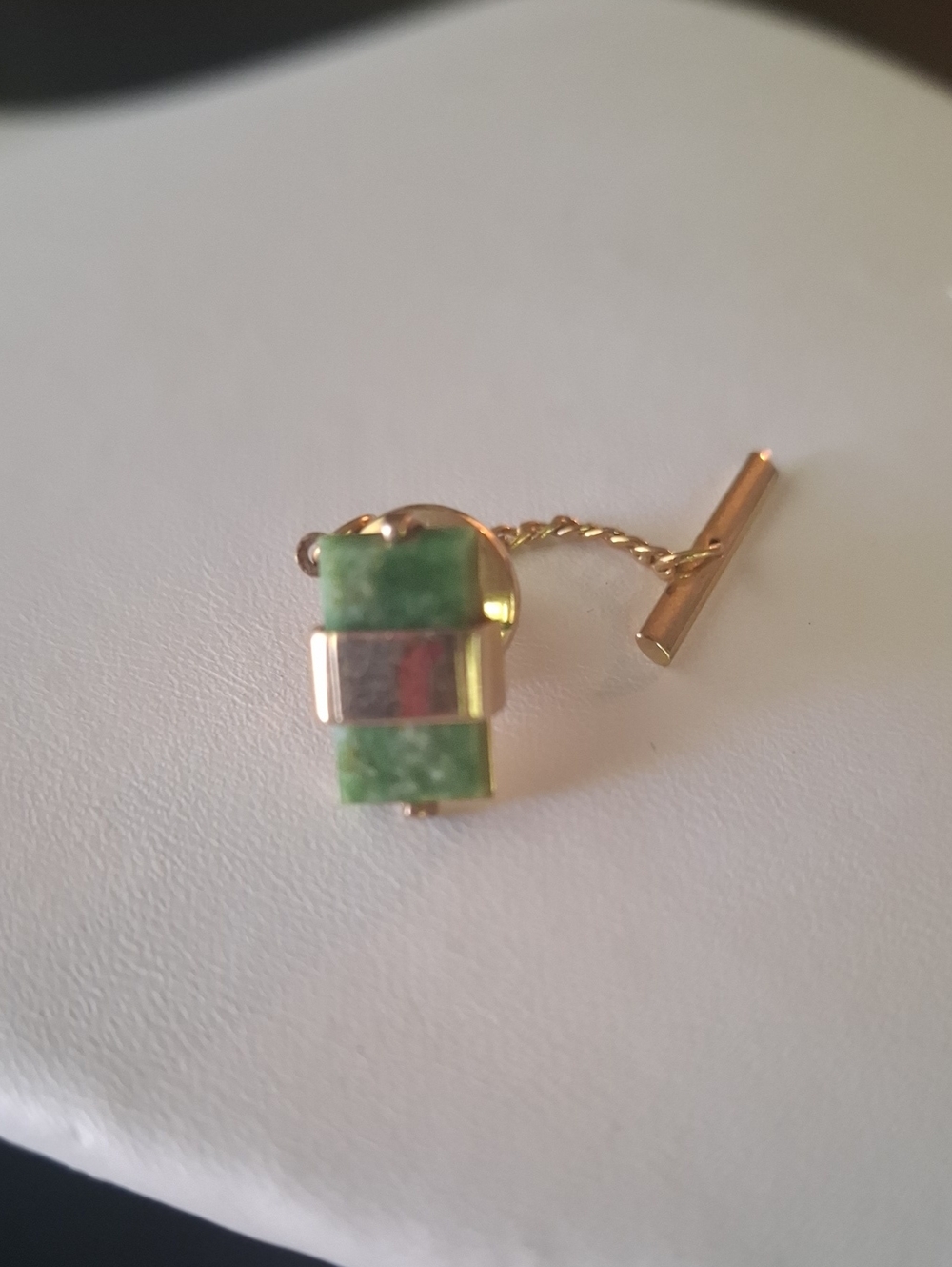 Vintage Jade Tie Tack